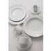Conjunto 4 Pratos de Sobremesa em Porcelana 19cm Classe Únic