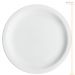 Conjunto de 24 Pratos Rasos de Porcelana Classe Única Iguaçu Germer 25cm Branco