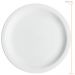 Conjunto de 6 Pratos Rasos Classe Única Iguaçu de Porcelana Germer Branco