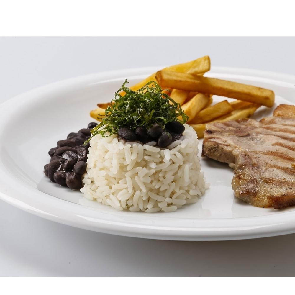 Conjunto de 6 Pratos Rasos Classe Única Iguaçu de Porcelana Germer Branco