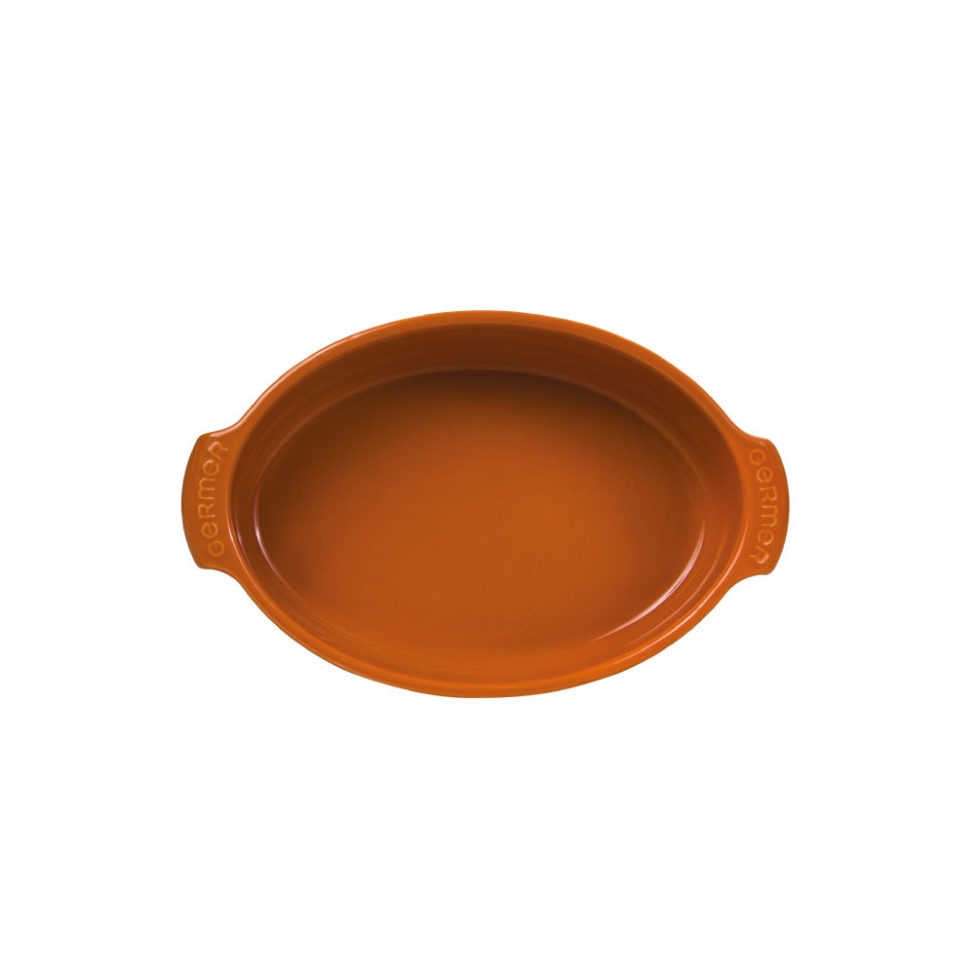 Forma Oval Assar e Servir P Laranja