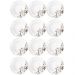 Jogo 12 Pratos Fundos Redondos 23cm Garden em Porcelana com