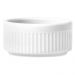 Jogo 4 Ramekins Tigelas Porcelana 130ml Canelado Germer Branco Suflês Molhos