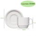 Jogo 4 Xícaras de Chá com Pires de Porcelana 215ml Classe Única Iguaçu Germer Branco