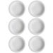 Jogo 6 Pratos Fundos de Porcelana 21,5cm Classe Única Iguaçu