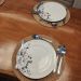 Jogo 6 Pratos Rasos de Porcelana Germer Branco Garden com Es