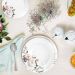 Jogo 6 Pratos de Porcelana com Estampa Floral Germer Fundos