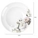 Jogo 6 Pratos de Porcelana com Estampa Floral Germer Fundos