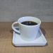 Jogo 6 Xícaras de Café 90ml em Porcelana com Píres Quadrado