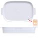 Kit 2 Travessas Refratária Porcelana 36x24cm Branca Germer com Alças Restaurante