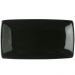 Kit 24 Bandejas 22cm Porcelana Germer Prato Sushi Restaurante Oriental Rasa Preto