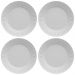 Kit 4 Pratos Rasos Porcelana Branca 26,5cm Germer Mesa Posta Restaurante
