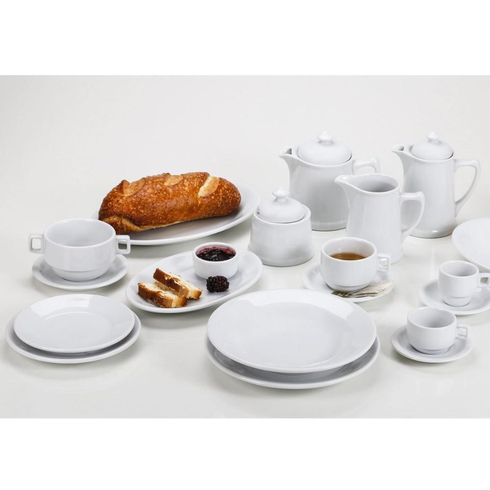Prato Fundo Redondo 23,5cm Bar Hotel Germer em Porcelana Bra