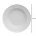 Prato Fundo Redondo 23,5cm em Porcelana com Relevo Tassel Germer Branco