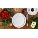 Prato Fundo Redondo 23,5cm em Porcelana com Relevo Tassel Germer Branco