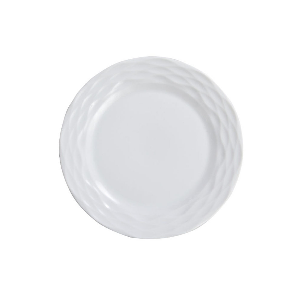 Prato Ondas Branco 21 cm