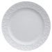Prato Raso Redondo 26,5cm em Porcelana com Relevo Tassel Germer Branco