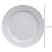 Prato Raso Redondo 26,5cm em Porcelana com Relevo Tassel Germer Branco