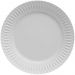 Prato Raso de Porcelana Branca 26,5cm Germer Relevo Diamante Avulso Mesa Posta