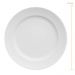 Prato de Sobremesa Porcelana 21cm Redondo Germer Chevron Branco com Relevo