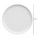 Prato de Sobremesa Porcelana Branca Redondo 18,5cm Bold Germer Hotel Bar Restaurante