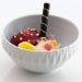 Tigela Pequena Bowl Diamante 400ml 12,5cm Porcelana Germer Branca Cereal