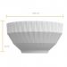Tigela Pequena Bowl Diamante 400ml 12,5cm Porcelana Germer Branca Cereal