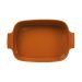 Travessa Retangular Assar e Servir Laranja 30x21 cm