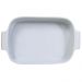 Travessa Retangular Porcelana 30x21cm Assar Servir Germer Branca Mesa Posta