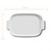 Travessa Retangular Porcelana 30x21cm Assar Servir Germer Branca Mesa Posta