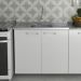 Pia de Cozinha Com Cuba e Válvula Bali 100cm Aço Inox - Ghel Plus
