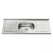 Pia de Cozinha com Cuba e Válvula Bali 120cm Aço Inox - Ghel Plus