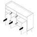 Buffet Celta 3 PT Preto