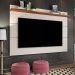 Painel para TV até 60 Polegadas Vivare Off White e Freijó