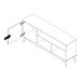 Rack Malbec Off White e Freijó 136 cm