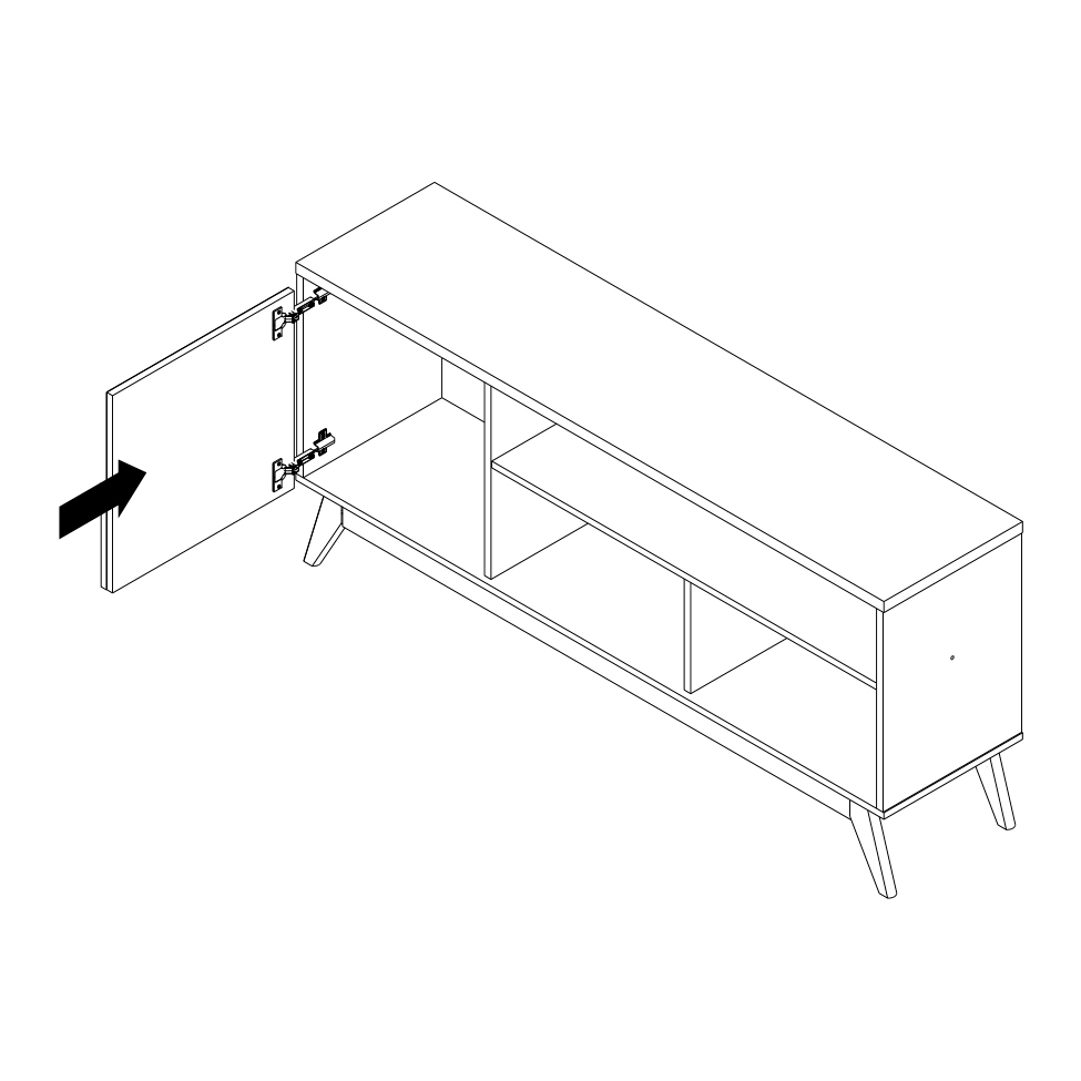 Rack Malbec Off White e Freijó 136 cm