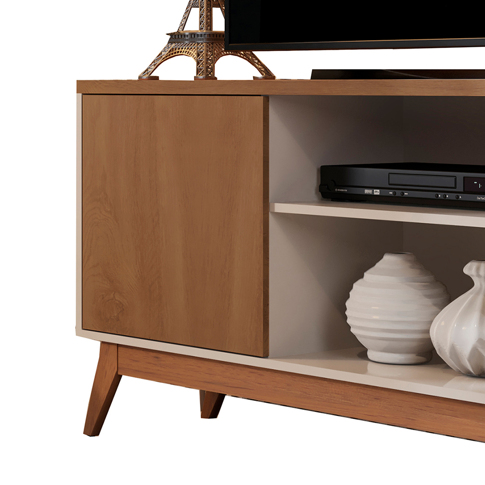 Rack Malbec Off White e Freijó 136 cm
