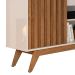 Rack Malibu 2 PT Off White e Freijó 160 cm