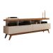 Rack Vivare I Off White e Freijó 160 cm