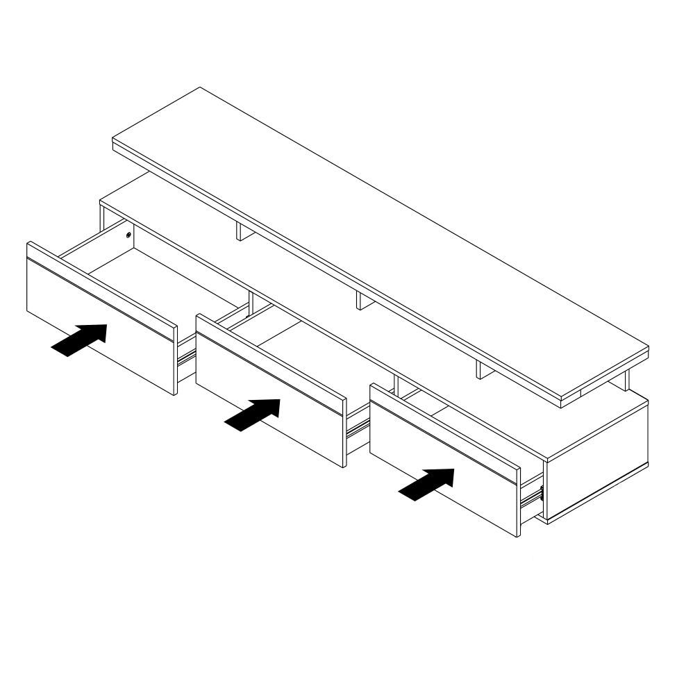 Rack Vivare II Off White e Freijó 180 cm