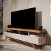 Rack Vivare Off White e Nature 180 cm