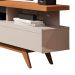 Rack Vivare Off White e Nature 180 cm