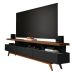 Rack Vivare Preto e Freijó 180 cm