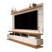 Rack com Painel para TV até 72 Polegadas Vivare I Off White e Nature 180 cm