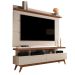 Rack com Painel para TV até 72 Polegadas Vivare Off White e Freijó 160 cm