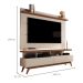 Rack com Painel para TV até 72 Polegadas Vivare Off White e Freijó 160 cm