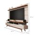 Rack com Painel para TV até 72 Polegadas Vivare Off White e Freijó 180 cm