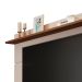 Rack com Painel para TV até 72 Polegadas Vivare Off White e Freijó 180 cm