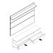 Rack com Painel para TV até 72 Polegadas Vivare Off White e Nature 160 cm