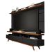 Rack com Painel para TV até 72 Polegadas Vivare Preto e Freijó 180 cm